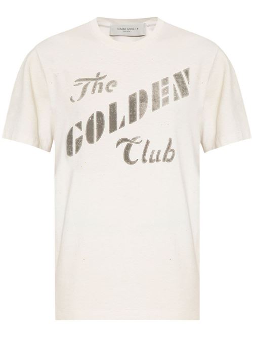 Light beige cotton t-shirt Golden Goose | GMP01220P00164211421